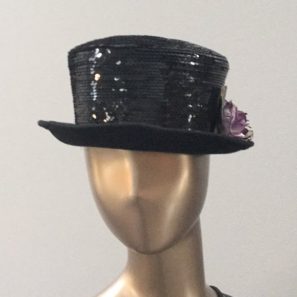 Yehasso woman’s sequined black hat - Picture 2 of 7